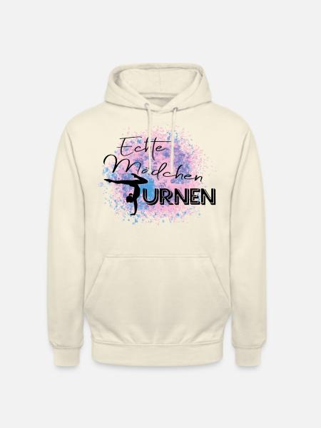 Echte Mädchen Turnen - Unisex Hoodie - Vanille-Milchshake