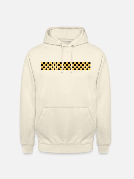 Checkered stripe - Unisex Hoodie - vanilla
