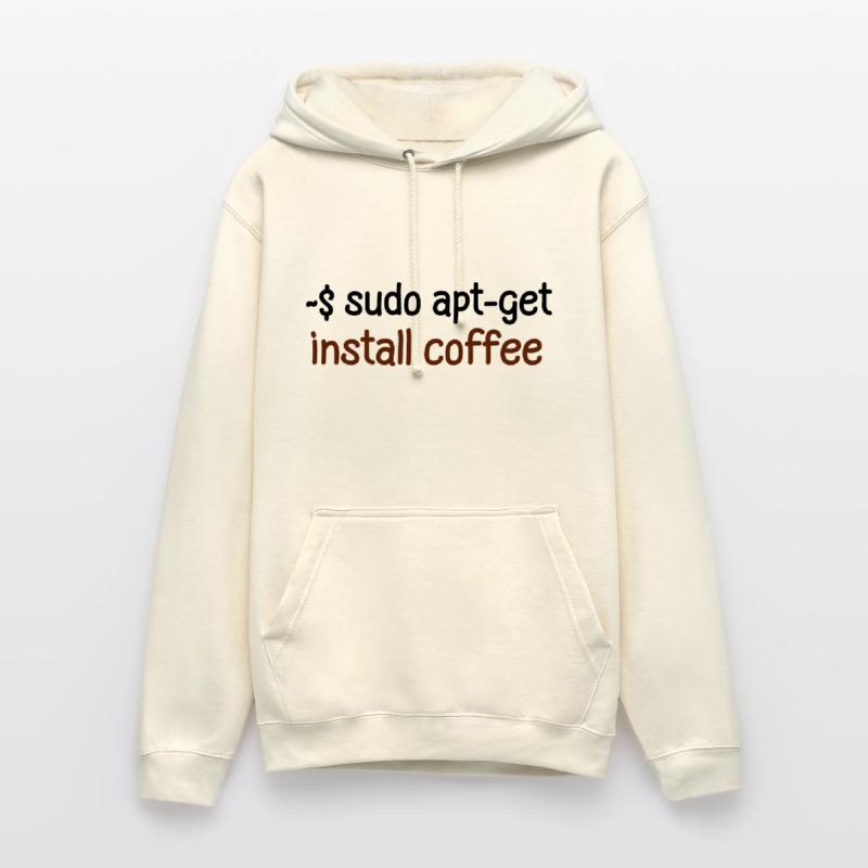 Coffee Programmer Tux Linux Coding Saying Unisex Hoodie