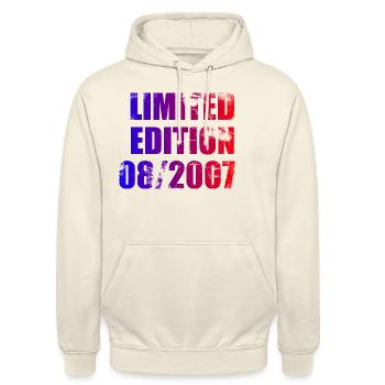 18e anniversaire Edition limitée 08/2007 - Sweat-shirt à capuche unisexe - vanille - Devant - Alina (178cm) & Michal (187cm)