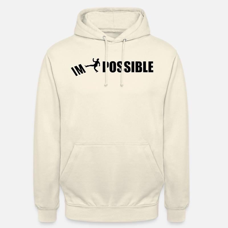 IMPOSSIBLE - Sweat-shirt à capuche unisexe - vanille