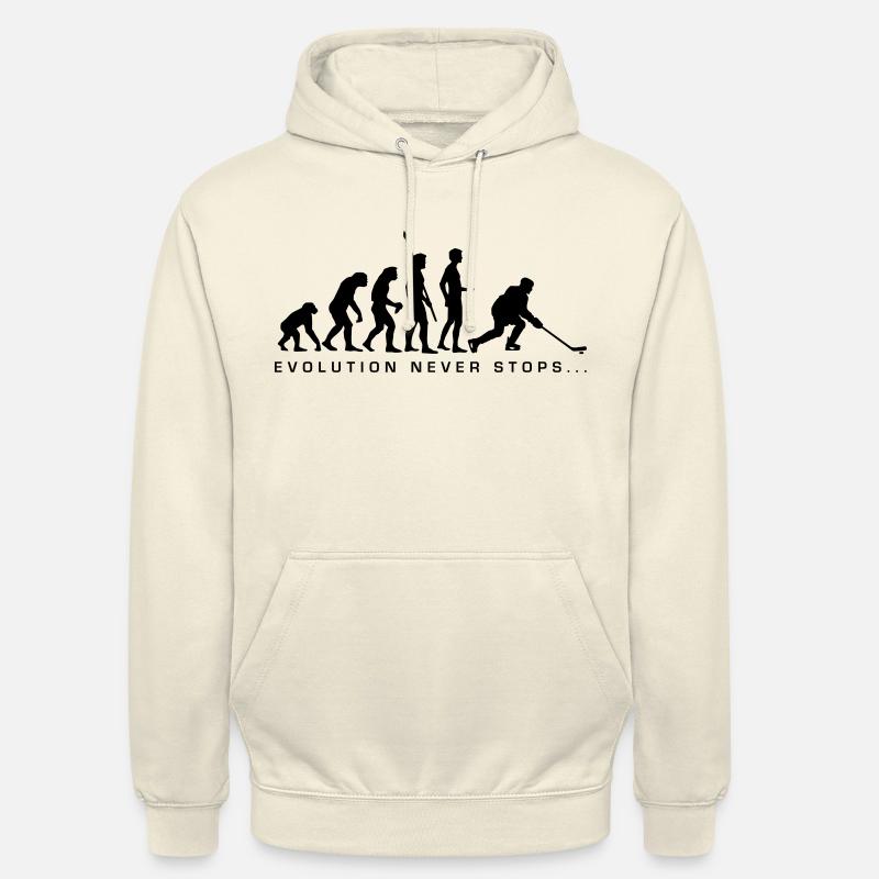 evolution_eishockey_b - Sweat-shirt à capuche unisexe - vanille