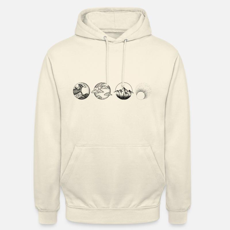 Elemente Zeichnung Design print elements - Unisex Hoodie - Vanille-Milchshake