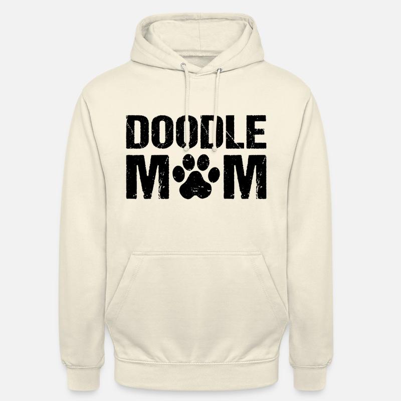 Doodle Maman Doodle Chiens - Sweat-shirt à capuche unisexe - vanille