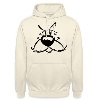 Asterix & Obelix - Idefix Kostüm - Unisex Hoodie - Vanille-Milchshake - Vorne - Alina (178cm) & Michal (187cm)