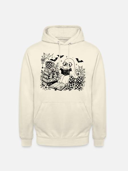 Halloween Bücherwurm - Unisex Hoodie - Vanille-Milchshake