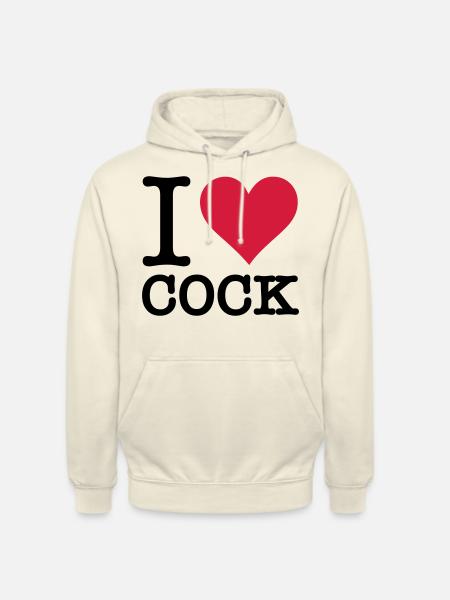 Ich liebe Schwanz - Unisex Hoodie - Vanille-Milchshake