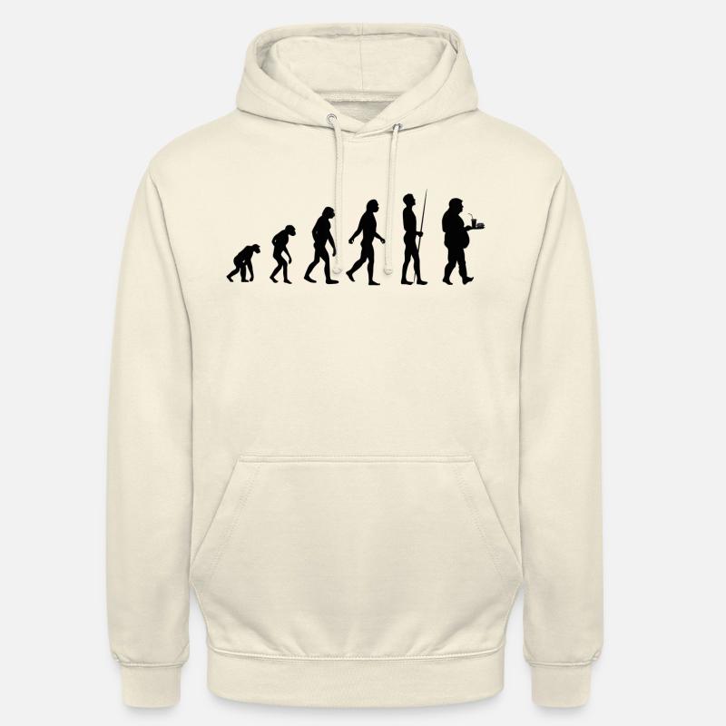Evolution des Essens - Unisex Hoodie - Vanille-Milchshake
