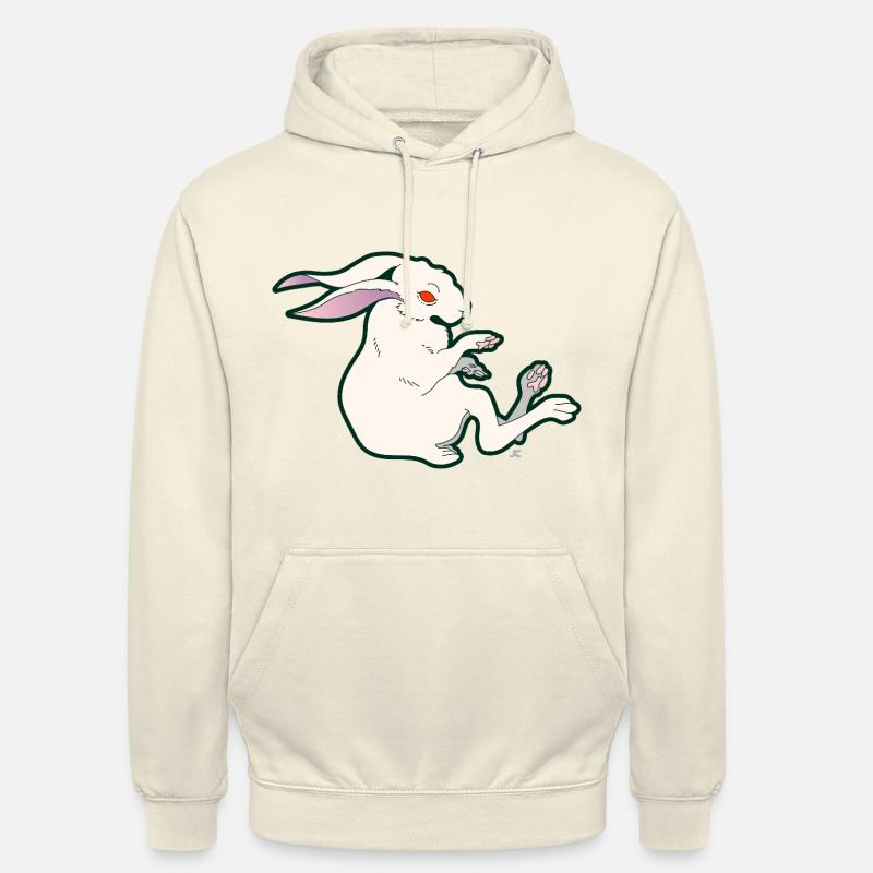 Floating Rabbit - Unisex Hoodie - Vanille-Milchshake