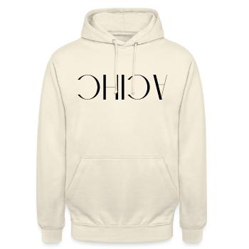 Chica, the world is upside down - Unisex Hoodie - vanilla - Front - Alina (178cm) & Michal (187cm)