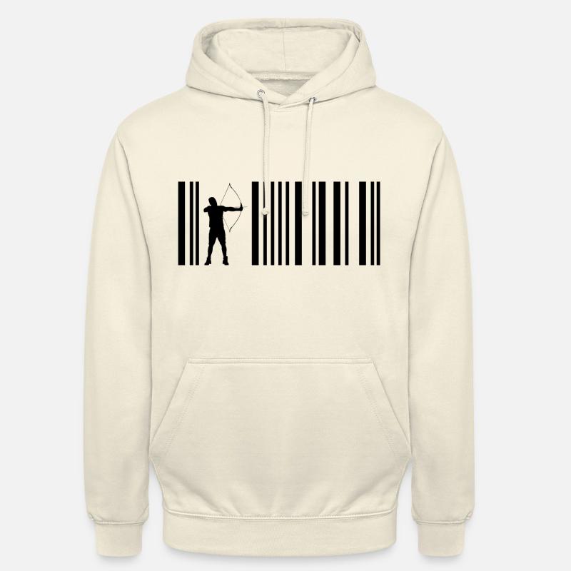 Archer avec arc et flèches - Sweat-shirt à capuche unisexe - vanille
