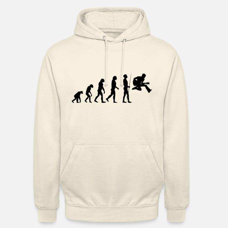 L'évolution de l'homme - Sweat-shirt à capuche unisexe - vanille