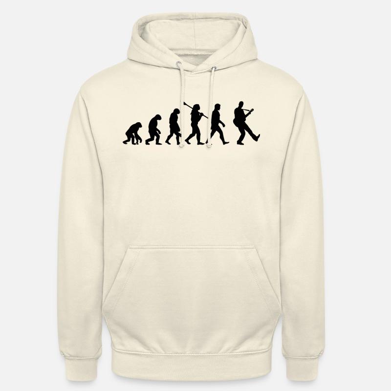 Evolutionary guitar - Unisex Hoodie - vanilla