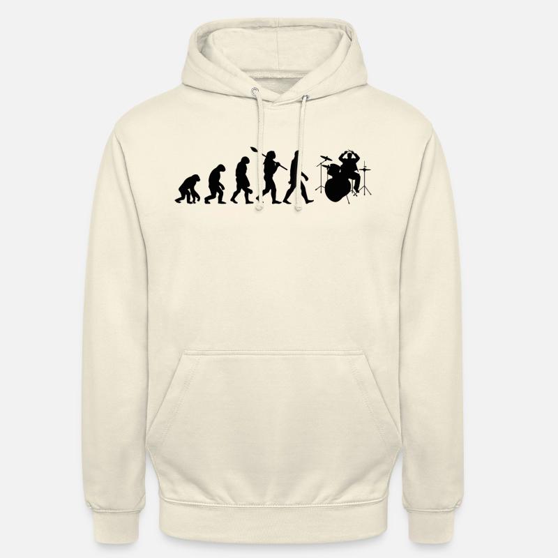 Drum Evolution - Unisex Hoodie - Vanille-Milchshake
