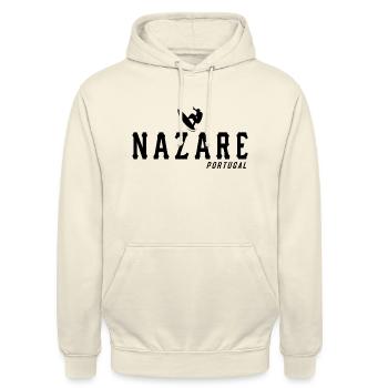 Nazare Surfer Portugal - Sweat-shirt à capuche unisexe - vanille - Devant - Alina (178cm) & Michal (187cm)