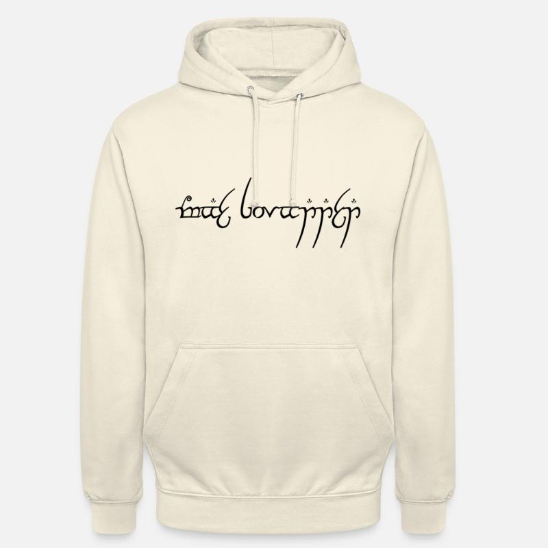 Mae Govannen - Elvish - Unisex-hettegenser - vanilje-milkshake