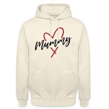 Mumie - Unisex Hoodie - Vanille-Milchshake - Vorne - Alina (178cm) & Michal (187cm)