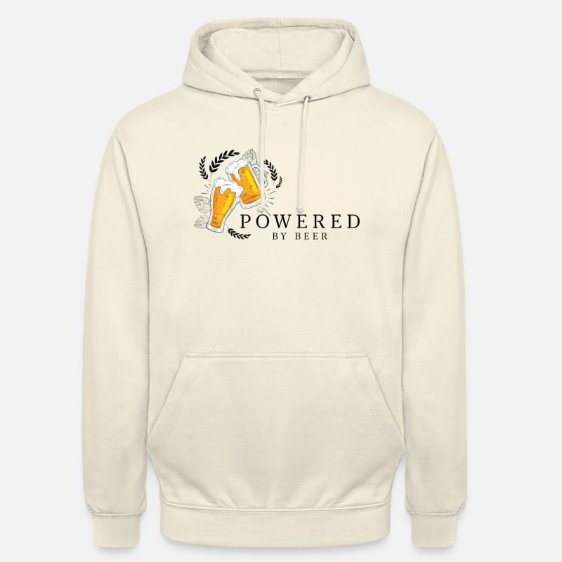 Propulsé par Beer Beer Toast - Sweat-shirt à capuche unisexe - vanille
