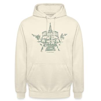 Herkules - Kassel - Unisex Hoodie - Vanille-Milchshake - Vorne - Alina (178cm) & Michal (187cm)