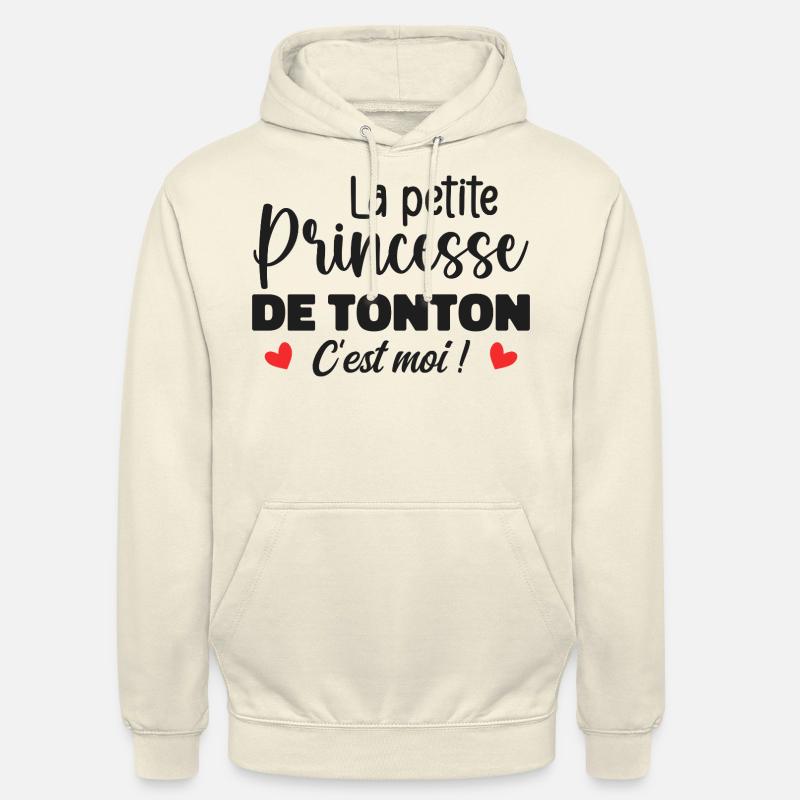 La petite princesse de tonton - Sweat-shirt à capuche unisexe - vanille