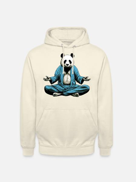 Pandas Yoga - Unisex Hoodie - Vanille-Milchshake