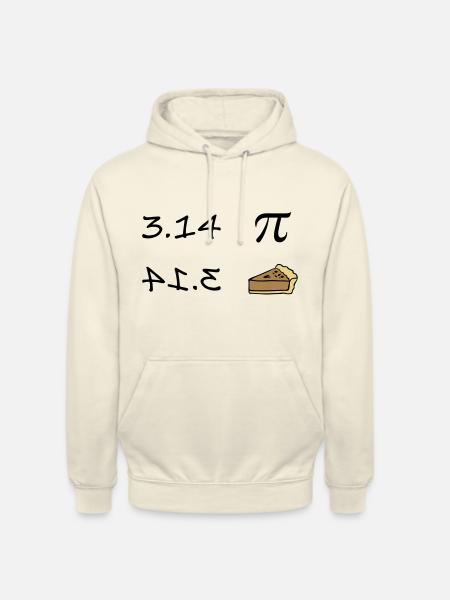 Pi - Pie - Sweat-shirt à capuche unisexe - vanille