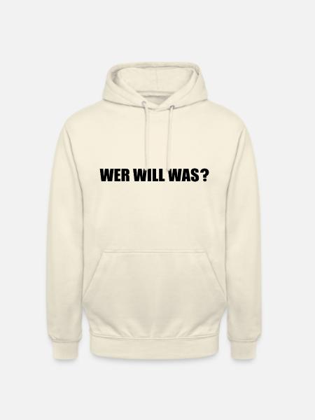 Wer will was - Unisex Hoodie - Vanille-Milchshake