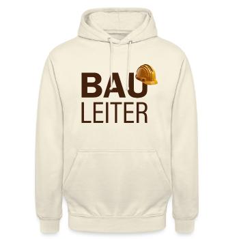 Bauleitung Bauaufsicht Baustelle Bauleiter - Unisex Hoodie - Vanille-Milchshake - Vorne - Alina (178cm) & Michal (187cm)