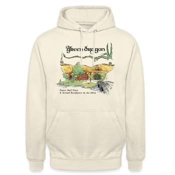Der Herr Der Ringe Green Dragon Ilustration - Unisex Hoodie - Vanille-Milchshake - Vorne - Alina (178cm) & Michal (187cm)