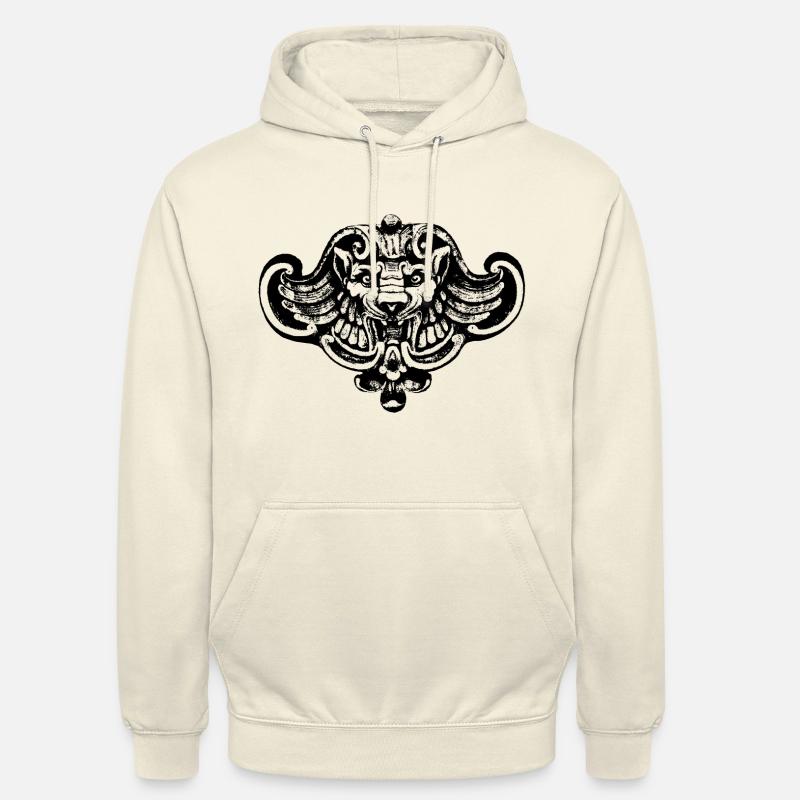 Geflügelter Löwe oder Wolf / Chimäre - Unisex Hoodie - Vanille-Milchshake