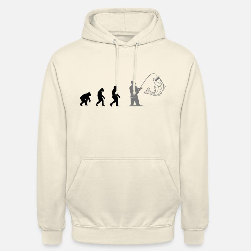Evolution Pêche - Sweat-shirt à capuche unisexe - vanille