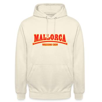 MALLORCA WRECKING CREW - Unisex Hoodie - Vanille-Milchshake - Vorne - Alina (178cm) & Michal (187cm)
