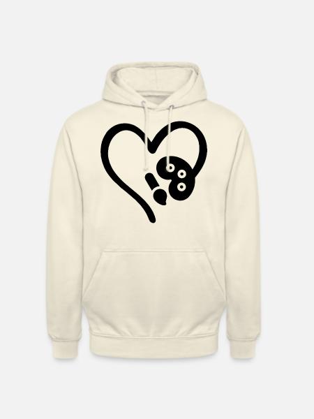Painter Heart Art Lovers - Unisex Hoodie - vanilla