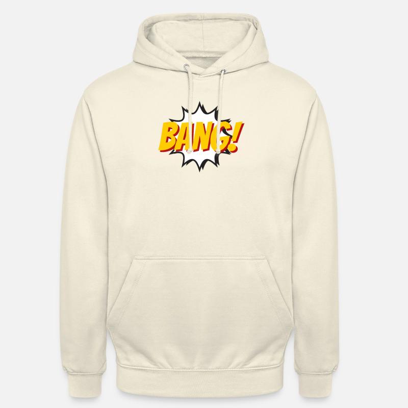 Bang. t shirt bang comics comics comics comics - Unisex Hoodie - vanilla