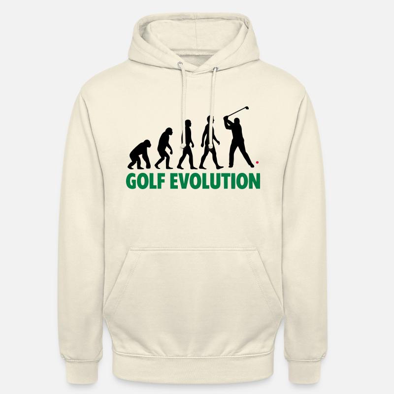 Golf Evolution Sport Motiv - Unisex Hoodie - Vanille-Milchshake