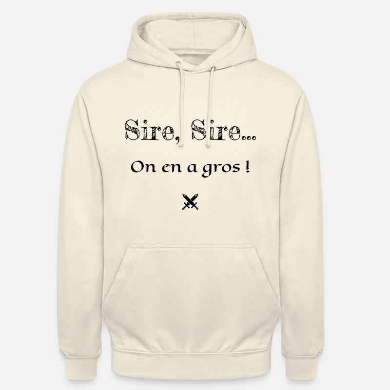On en a gros ! Kaameløtt - Citation Perceval - Sweat-shirt à capuche unisexe - vanille