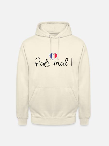 Pas mal ! - Sweat-shirt à capuche unisexe - vanille