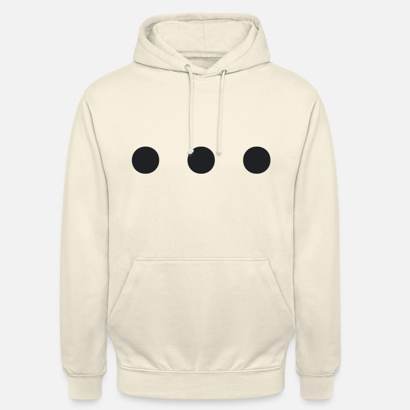 Trois points - Sweat-shirt à capuche unisexe - vanille
