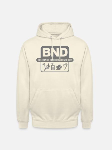 BND hört zu - Unisex Hoodie - Vanille-Milchshake