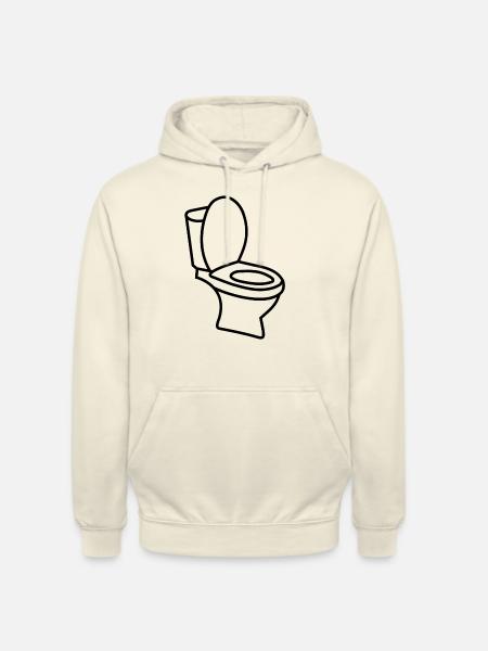 Toilet TOILET Toilet - Hættetrøje unisex - vaniljemilkshake