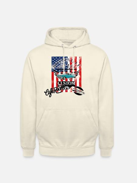 Muscle Car Auto Amerika - Unisex Hoodie - Vanille-Milchshake