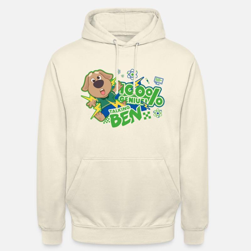 Talking Ben 100% Genius - Sweat-shirt à capuche unisexe - vanille