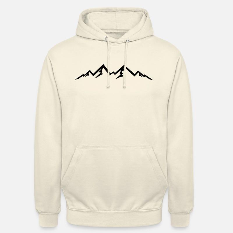 Mountain, Mountains (super cheap!) - Sweat-shirt à capuche unisexe - vanille