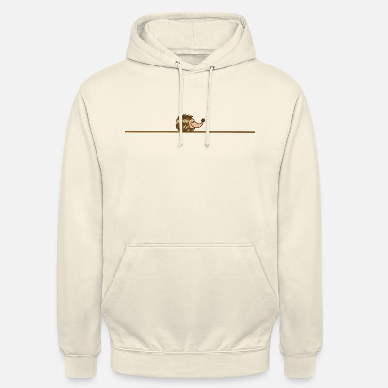 sleeping hedgehog - Unisex Hoodie - vanilla
