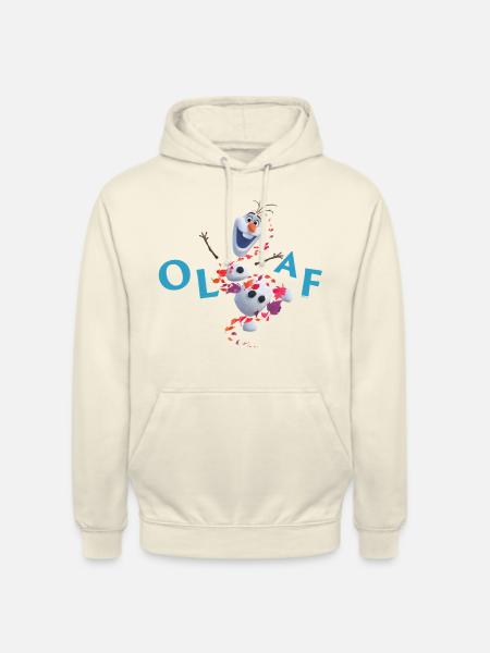 Frozen Olaf Schriftzug Mit Schneemann - Unisex Hoodie - Vanille-Milchshake