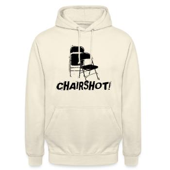 CHAIRSHOT Wrestling Design - Unisex Hoodie - Vanille-Milchshake - Vorne - Alina (178cm) & Michal (187cm)