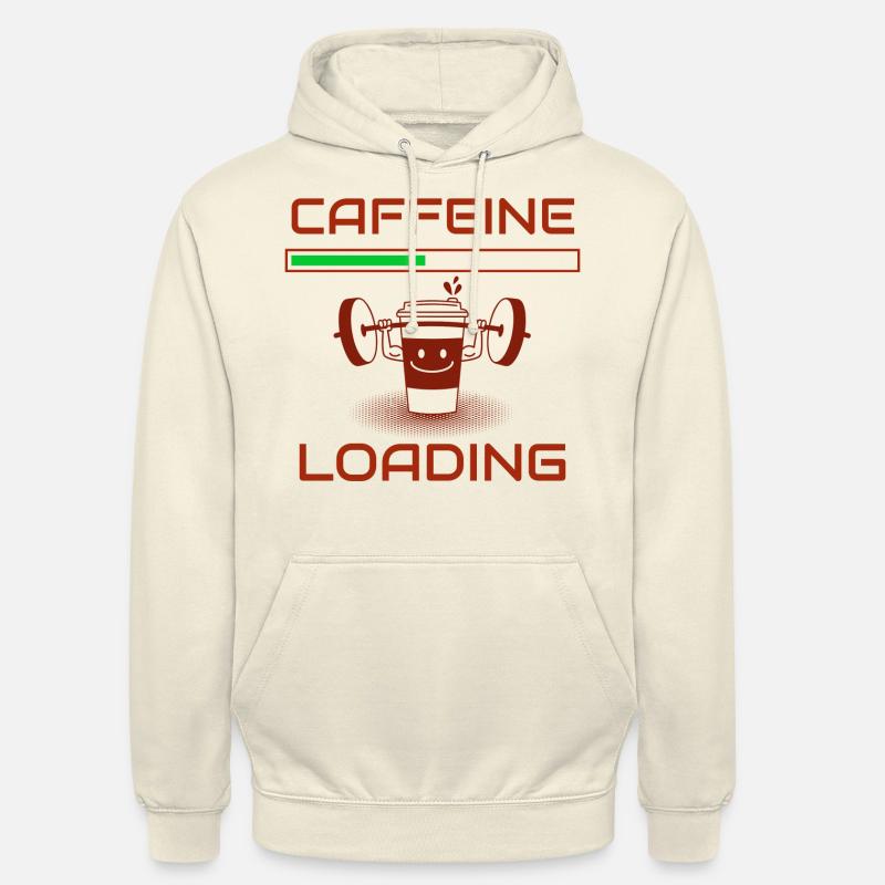 Caffeine loading design for all coffee lovers. - Unisex Hoodie - vanilla