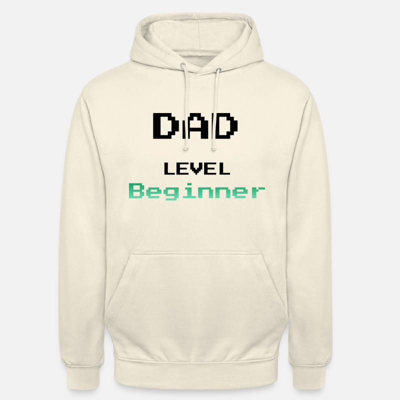 Dad Level Beginner - Vater Neuling - Unisex Hoodie - Vanille-Milchshake