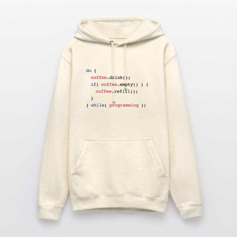 Code Coffee Refill Programming Unisex Hoodie