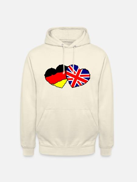 Deutsch englische Liebe - Unisex Hoodie - Vanille-Milchshake